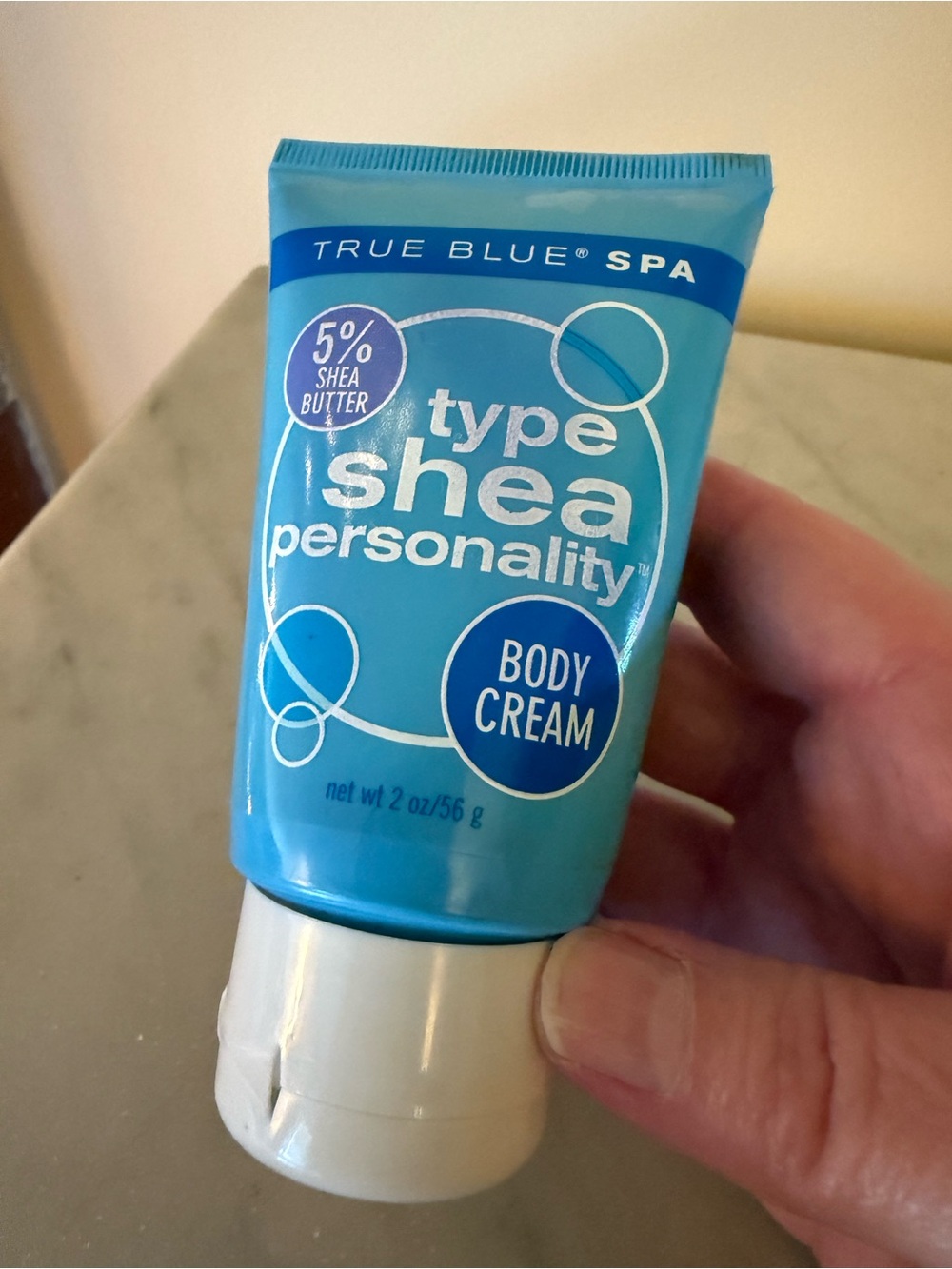 Bath & Body Works True Blue Spa Body Cream Shea Personality 2 oz Discontinued